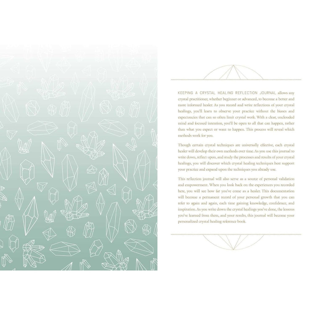 Crystal Healing Reflection Journal by Uma Silbey - Magick Magick.com