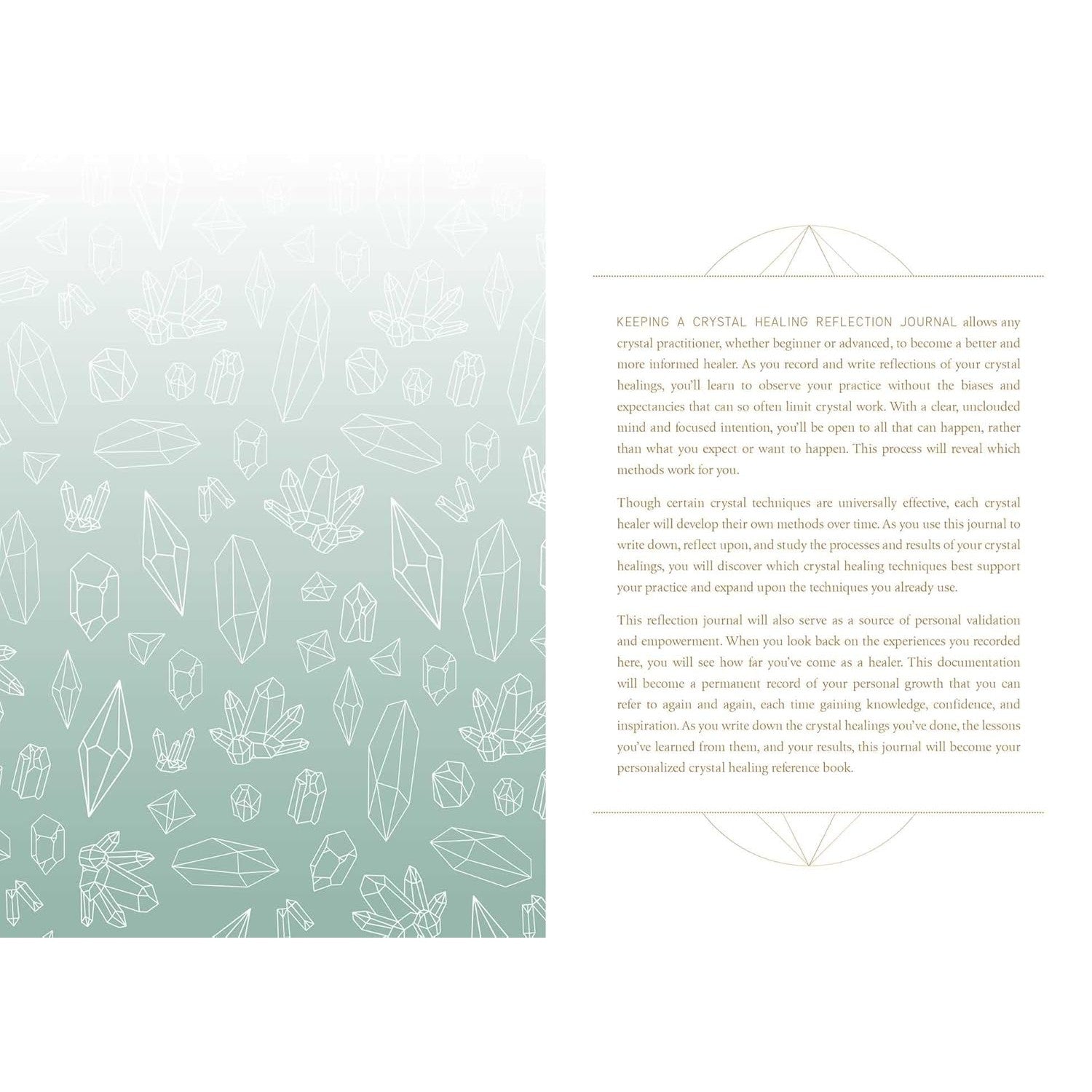 Crystal Healing Reflection Journal by Uma Silbey - Magick Magick.com