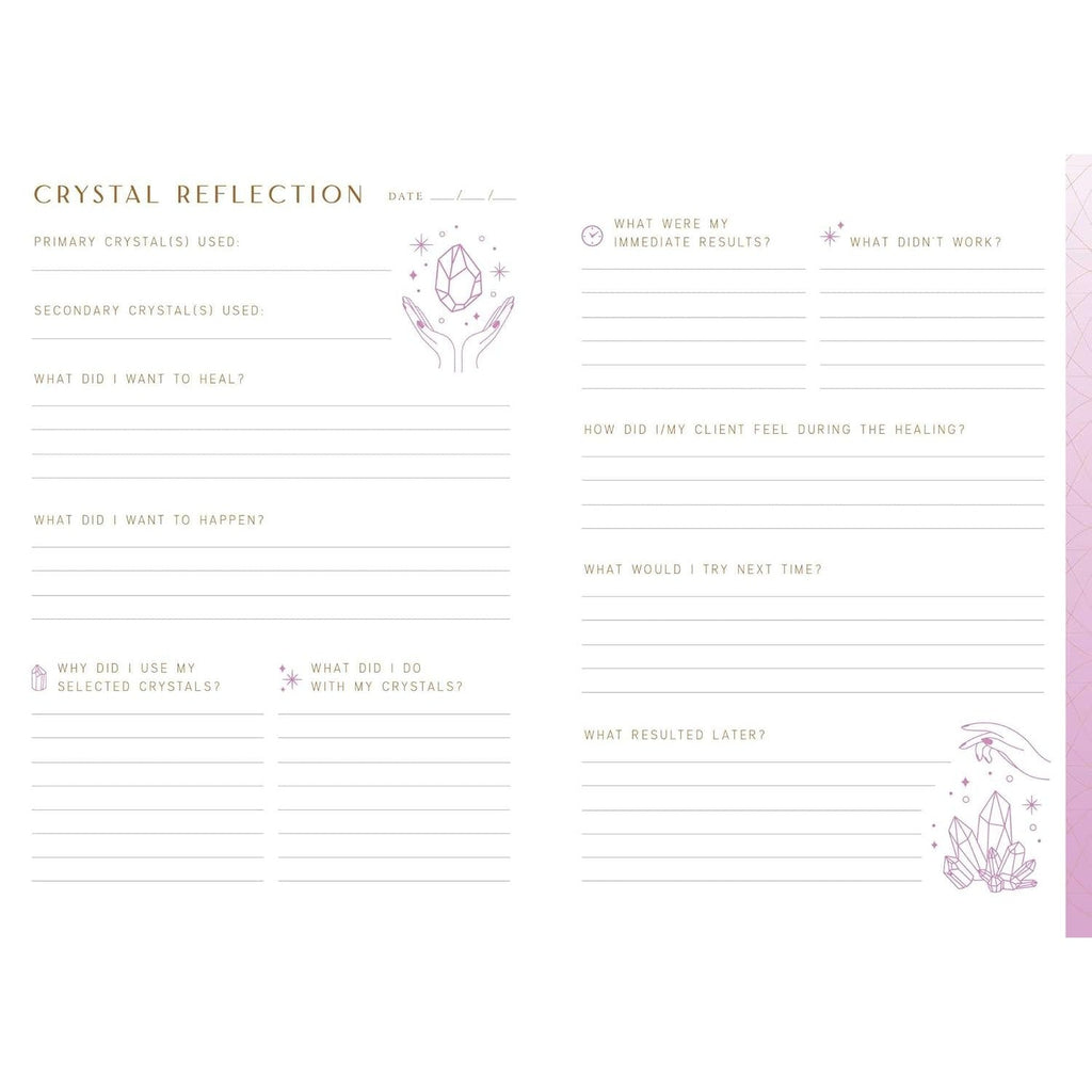 Crystal Healing Reflection Journal by Uma Silbey - Magick Magick.com