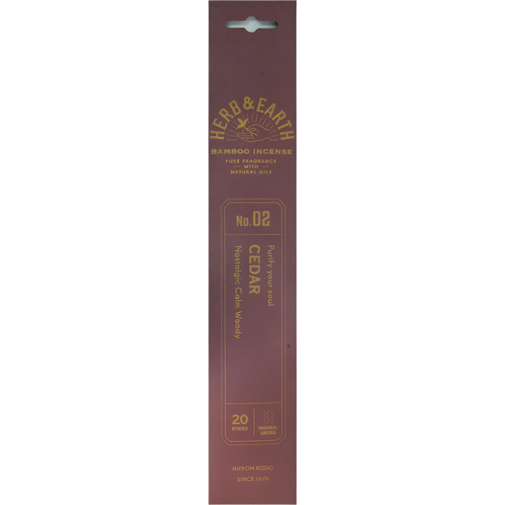 Herb & Earth Incense 20 sticks - Cedar - Magick Magick.com