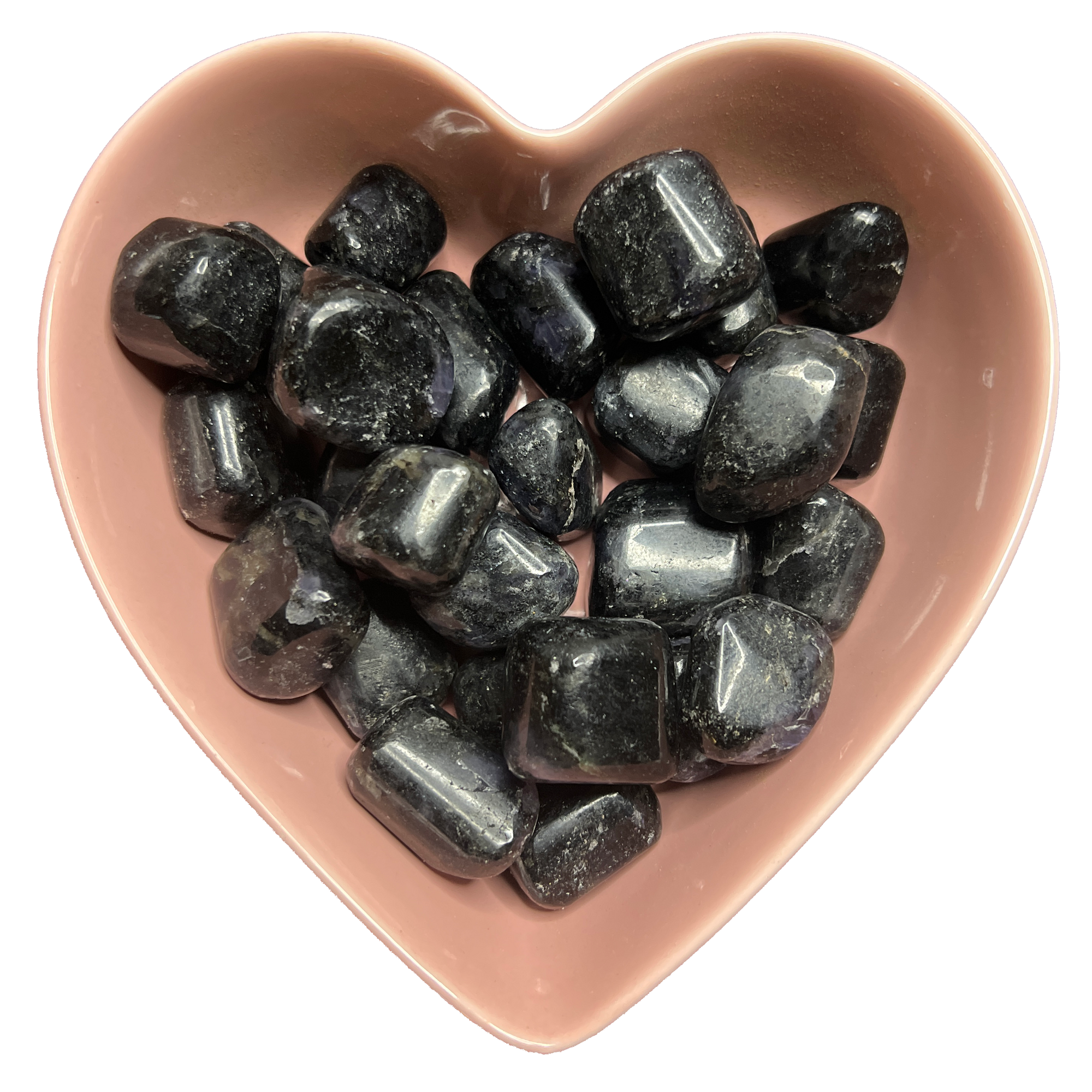 Iolite with Black Mica Tumbled Stone Natural Gemstone - One Stone - Magick Magick.com