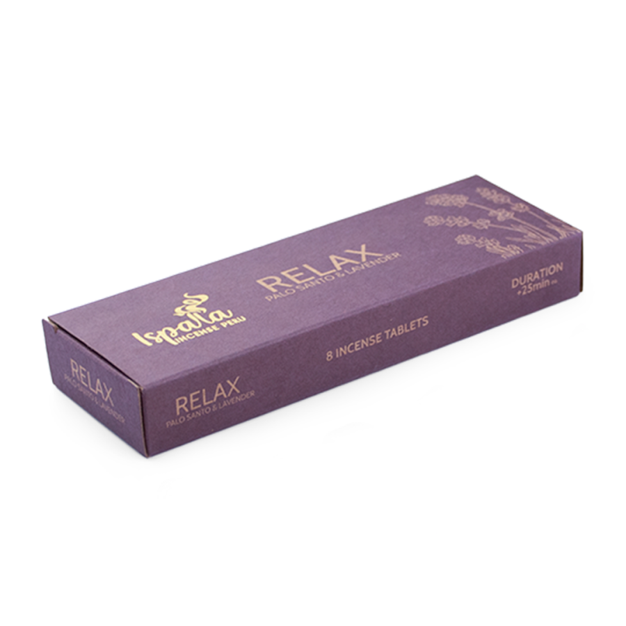 Ispalla - Relax (Palo Santo & Lavender) Incense Tablets (8 Pack) - Magick Magick.com