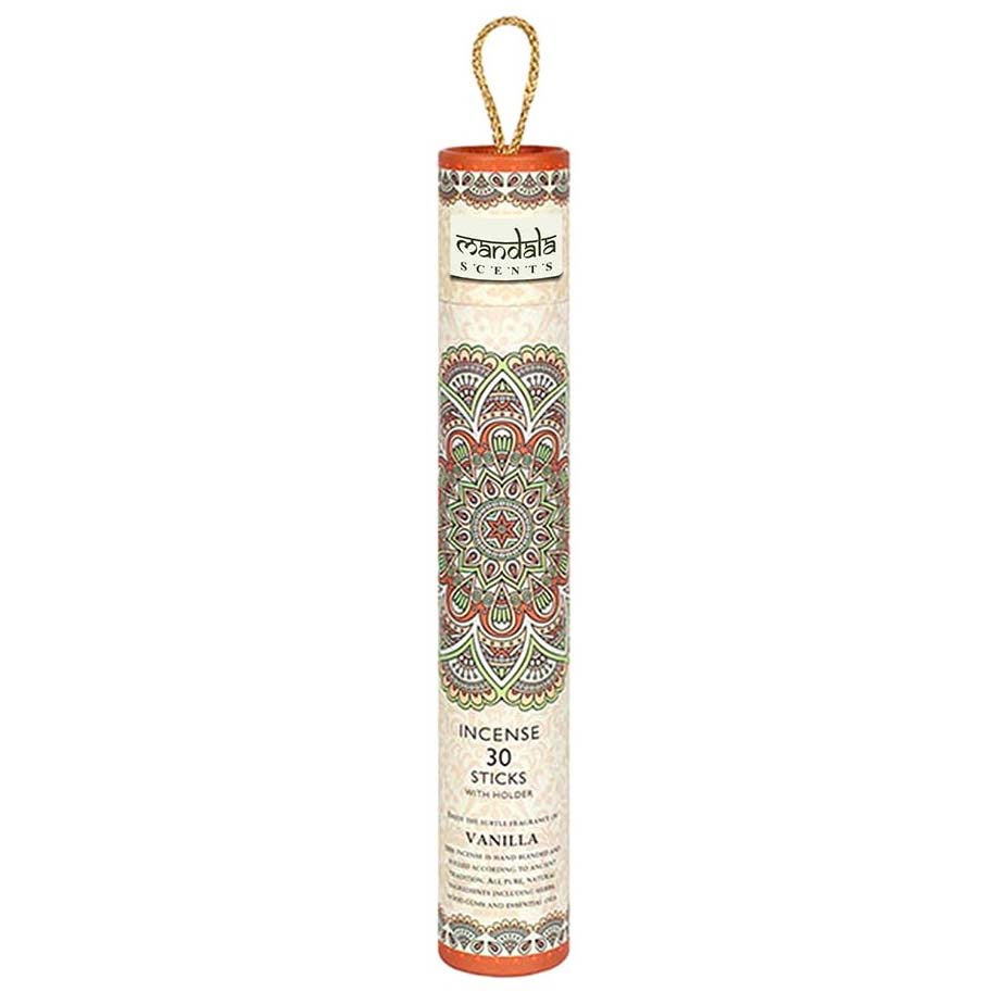 Mandala Incense Sticks with Holder - Vanilla (30 Sticks) - Magick Magick.com