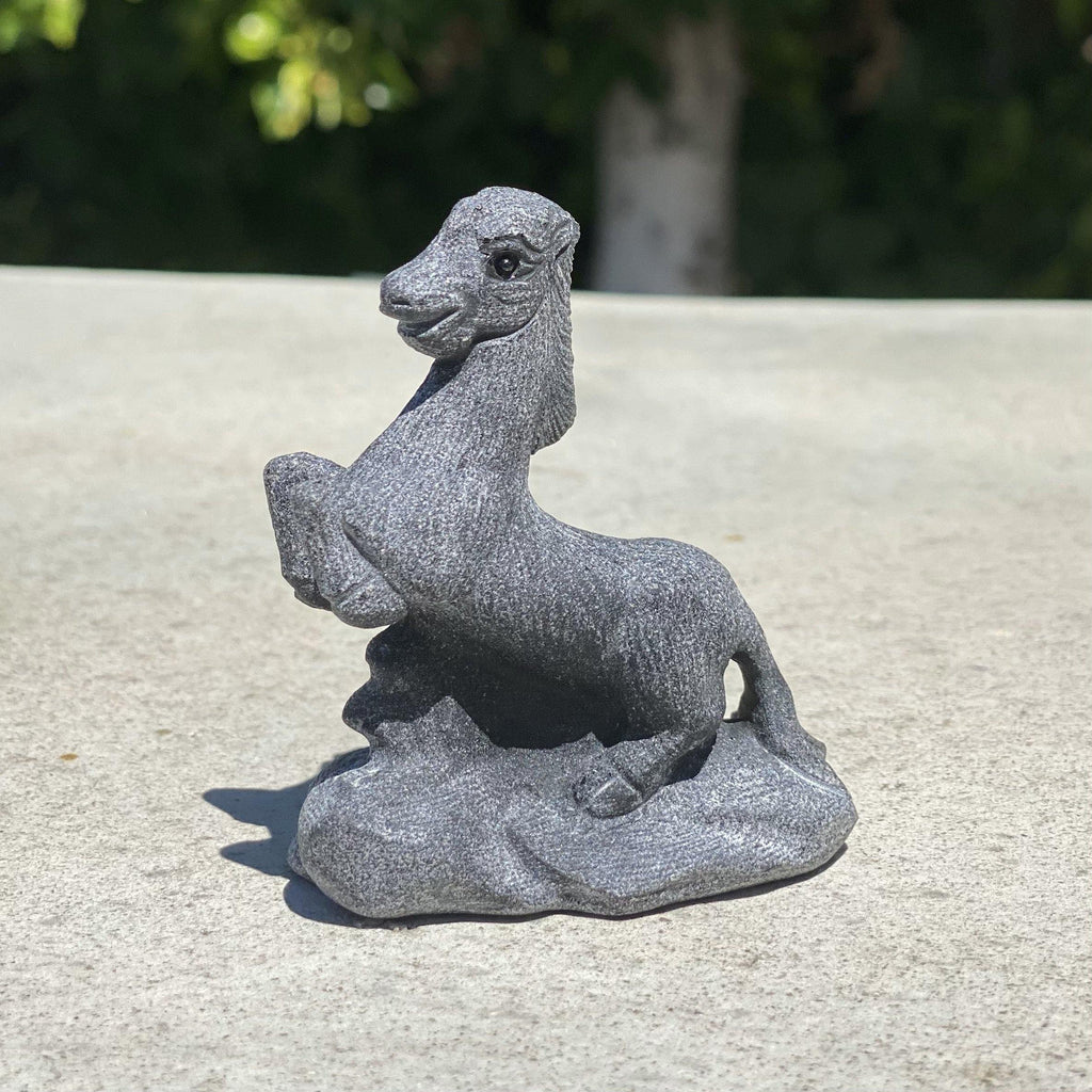 Natural Black Obsidian Hand Carved Horse - .20 lbs (2.25 x 1.25 x 3 inches) - Magick Magick.com