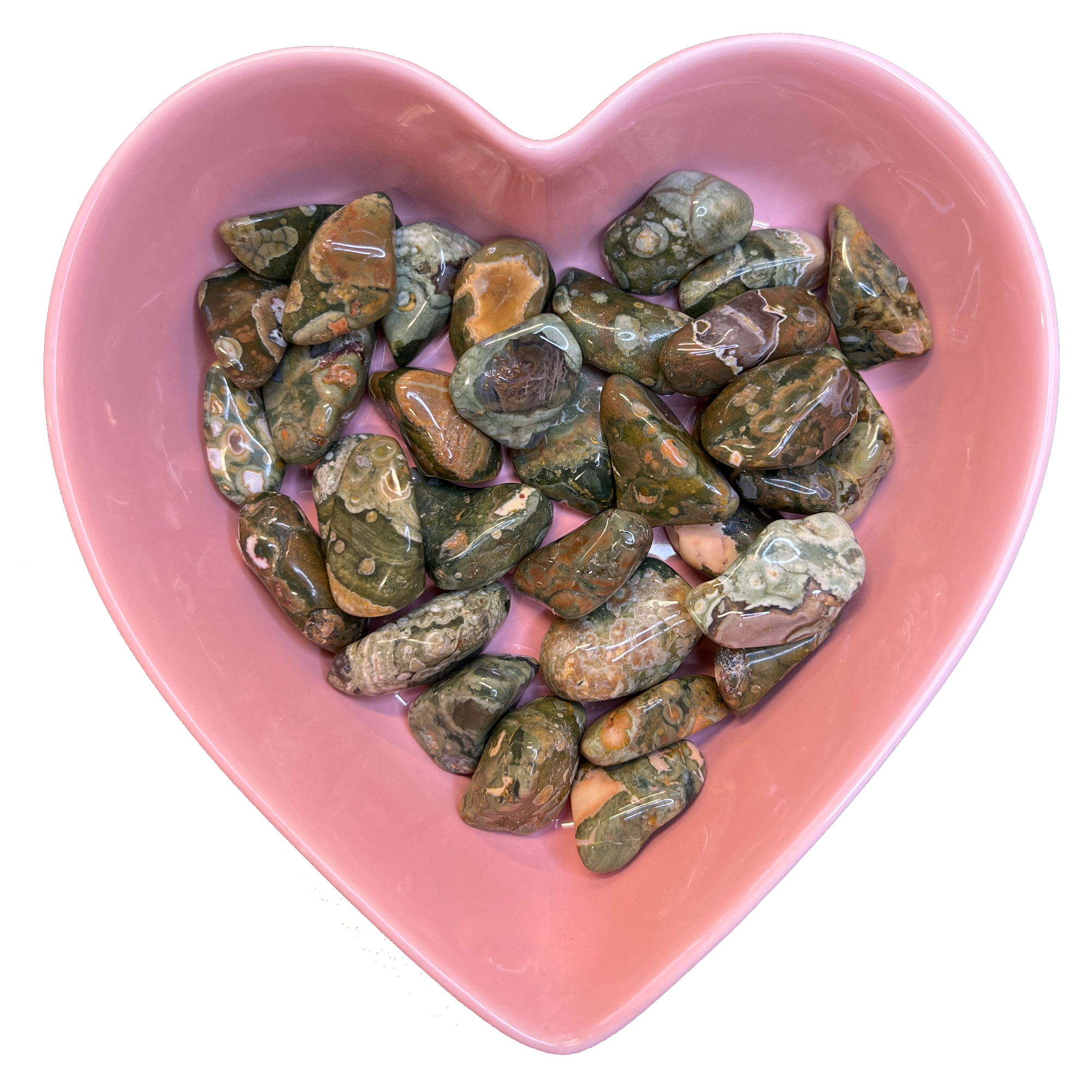 Rainforest Rhyolite Tumbled Stone Natural Gemstone - One Stone - Magick Magick.com