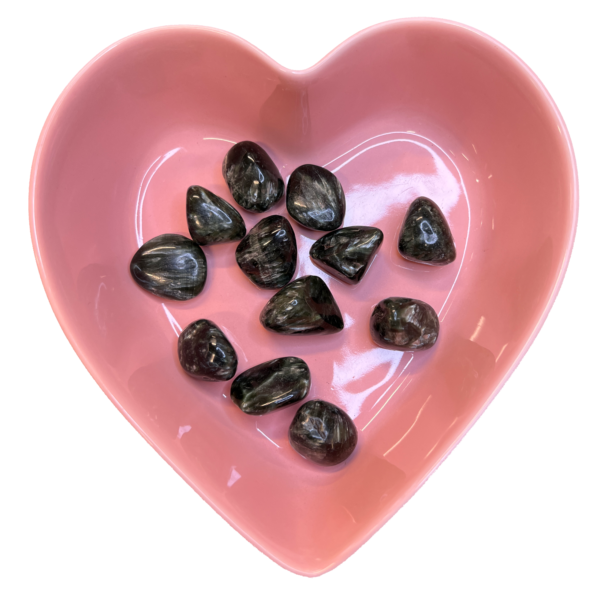 Seraphinite Tumbled Stone Natural Gemstone - One Stone - Magick Magick.com