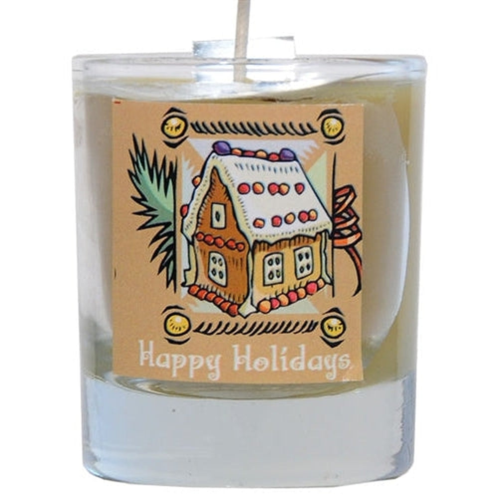 Soy Filled Votive Candle Holders - Gingerbread - Magick Magick.com