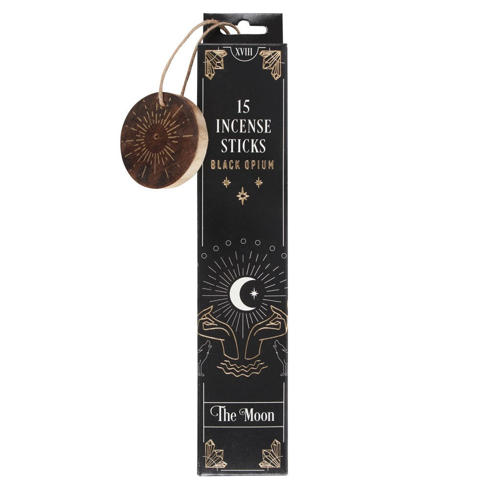 Tarot Series Incense Sticks - The Moon - Black Opium (Pack of 15) - Magick Magick.com