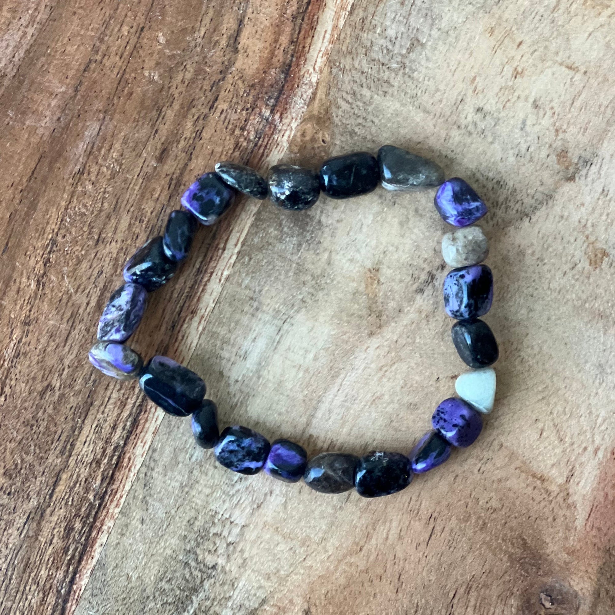 Tumbled Stones Bracelet - Charoite - Magick Magick.com