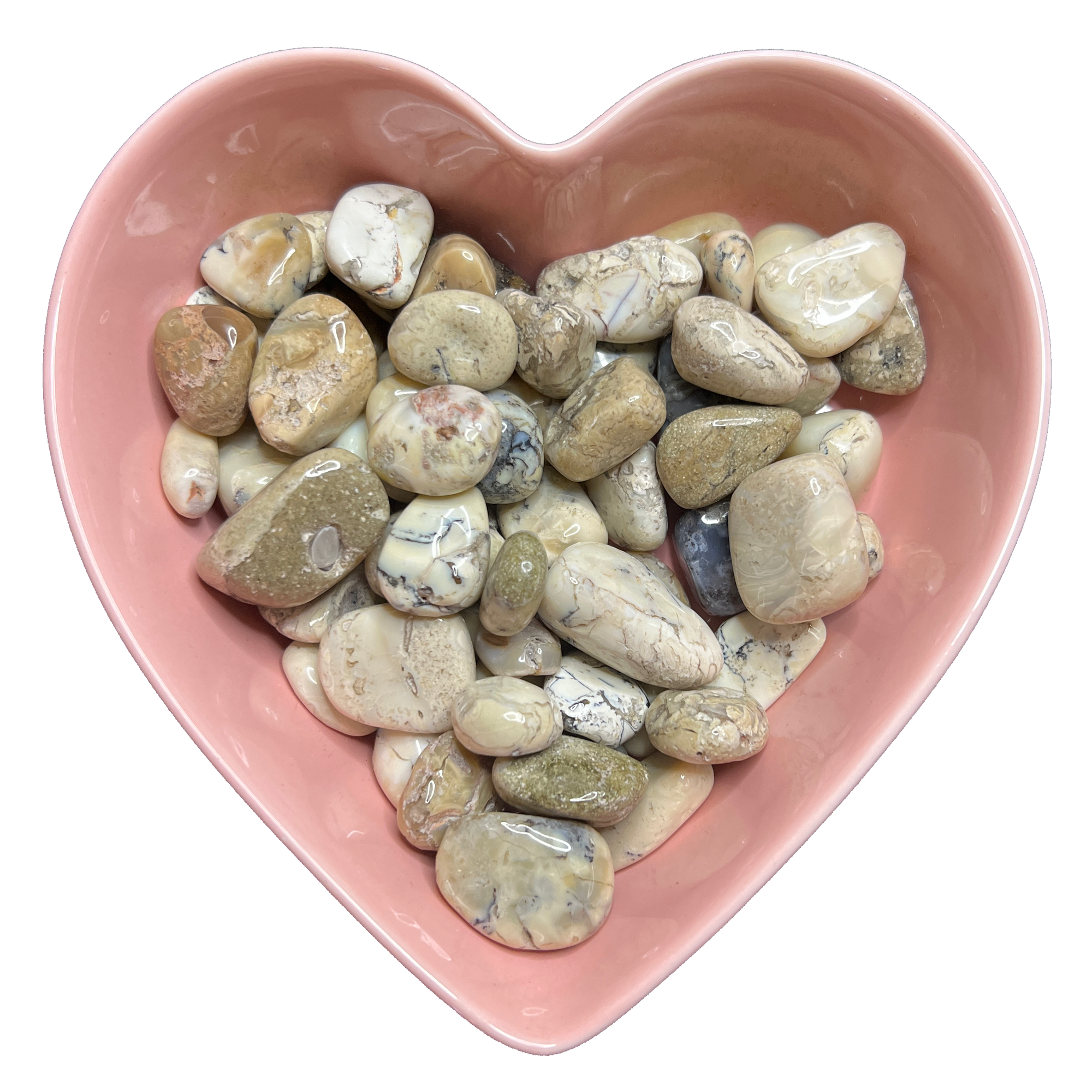 White Opal Tumbled Stone Natural Gemstone - One Stone - Magick Magick.com