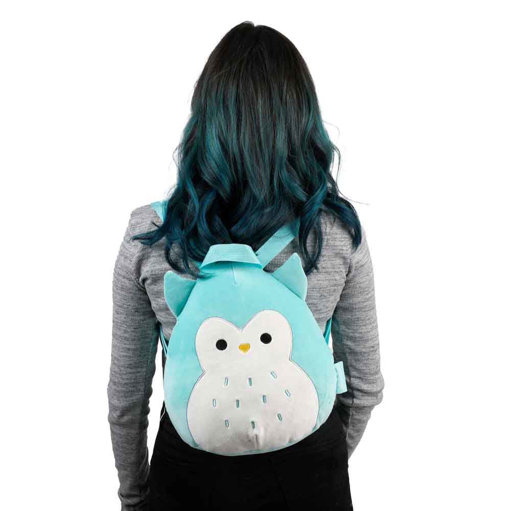 14 Squishmallows Winston The Owl Plush Mini Backpack -