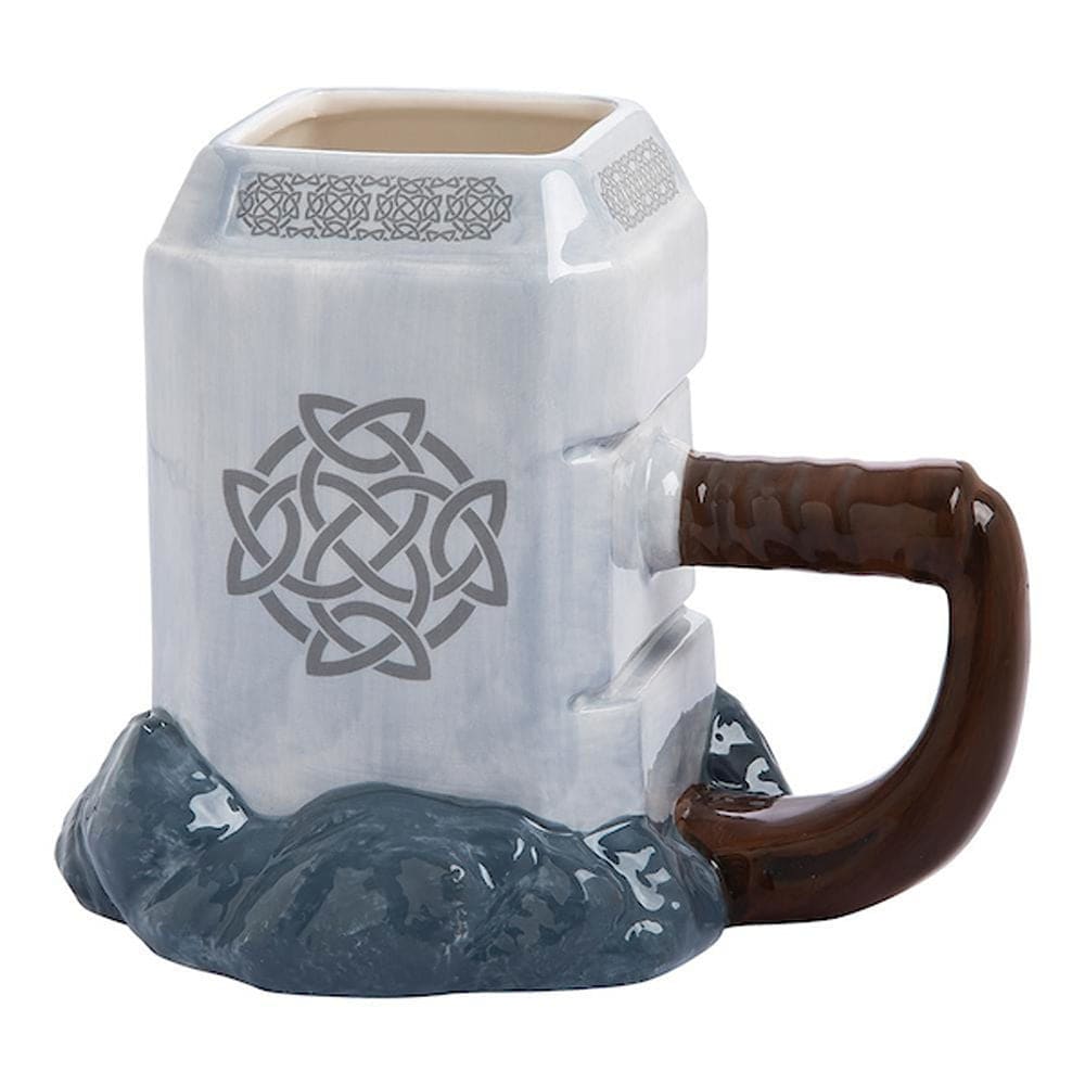 20 oz Marvel Thor Mjolnir Premium Sculpted Ceramic Mug -