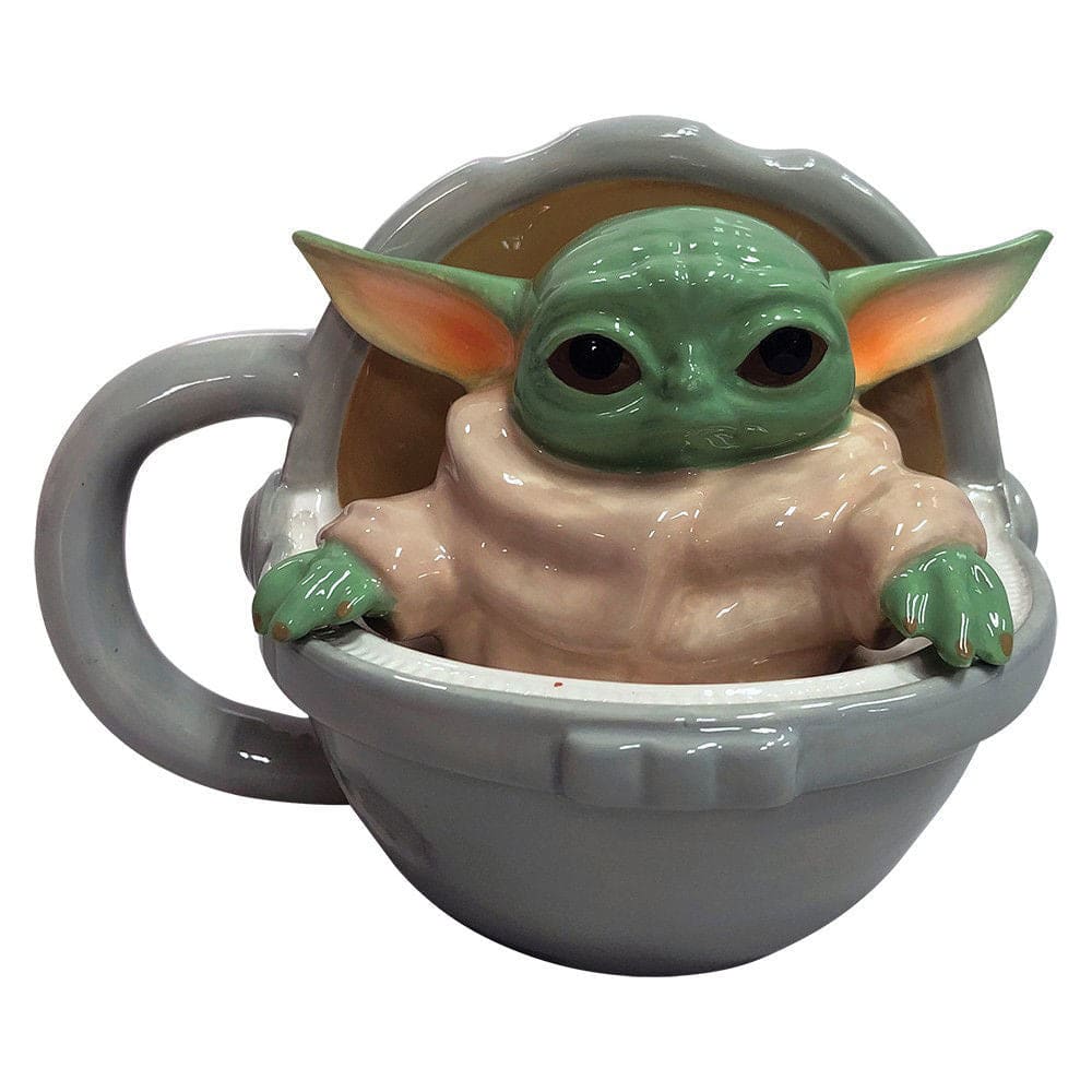 12 oz Star Wars The Mandalorian Grogu Sculpted Ceramic Mug -