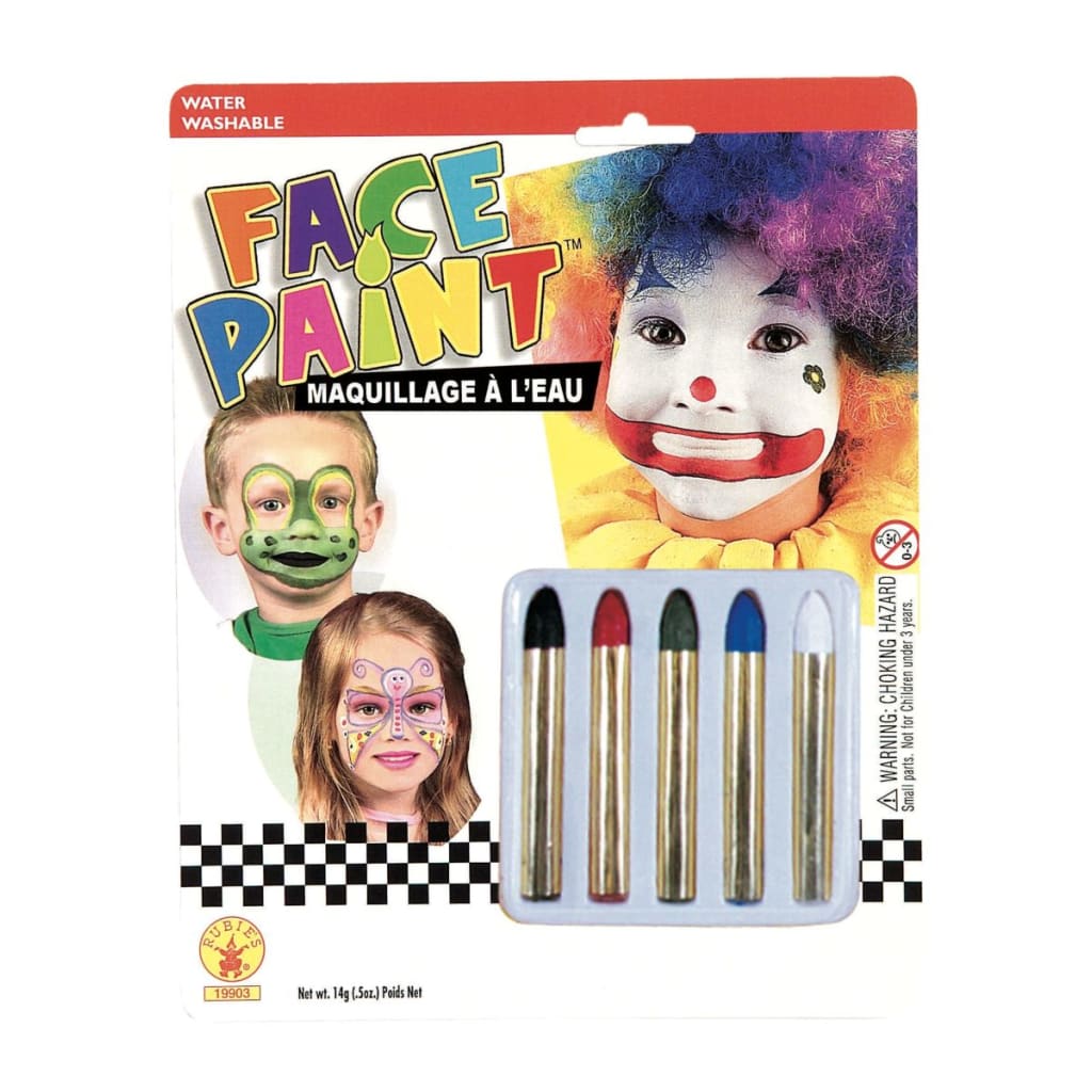 5 Face Painting Sticks
