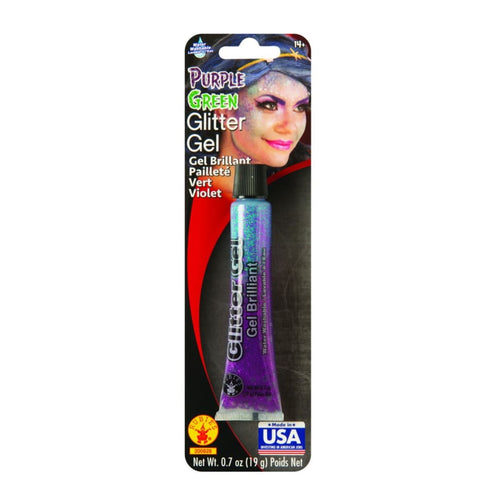 .7 oz Glitter Gel-Purple-Green