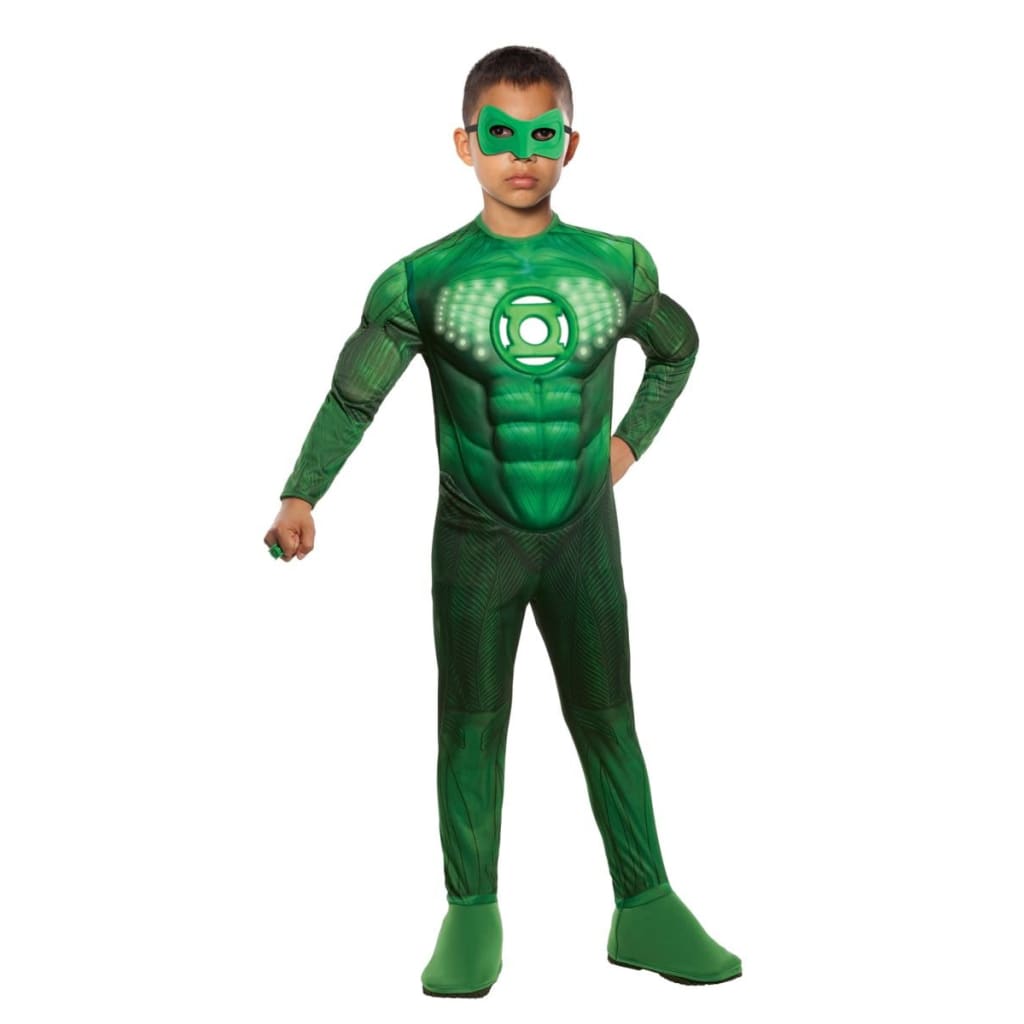 Light-Up Deluxe Muscle Chest Kids Hal Jordan Costume