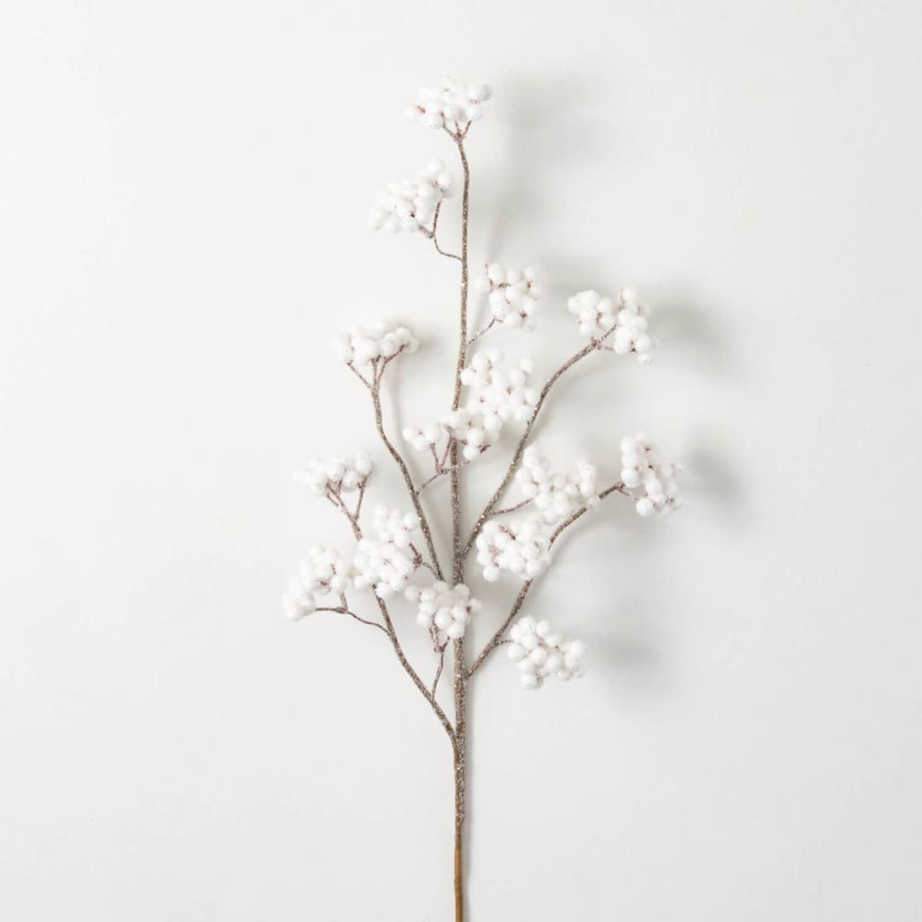 White Berry Stem Christmas Decoration - Christmas Indoor -