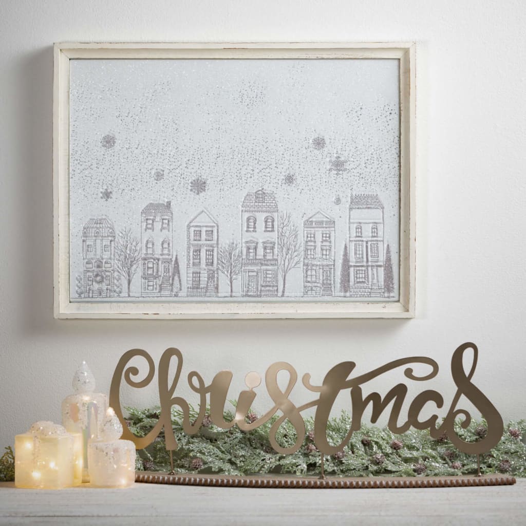 Metal Christmas Tabletop Sign Christmas Decoration -