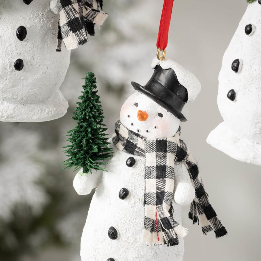 Snowman Ornament (Set of 3) Christmas Decoration - Christmas